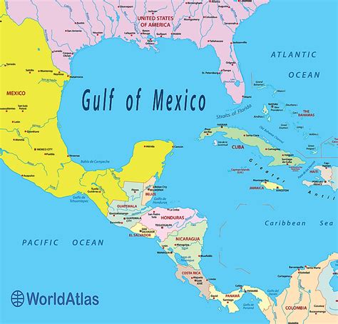 Gulf Of Mexico Map Highlighting Its Deepest Point Answers Gambaran