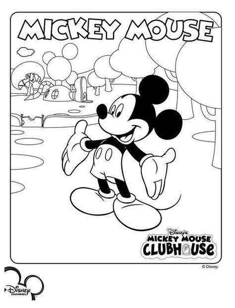 The mickey mouse and friends coloring pages are very fit for the children to learn about coloring subject. coloring page Mickey Mouse Clubhouse - Welcome - Preschool ...
