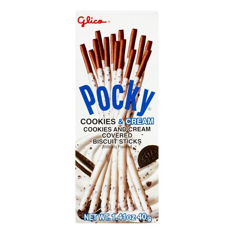 Glico Pocky Biscuit Sticks Cookies And Cream 141 Oz