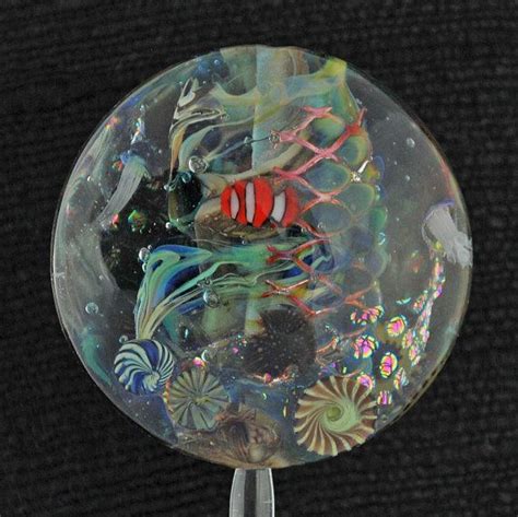 Aquatic Fantasy 15 Aquarium Bead With Clownfish Etsy Lampwork