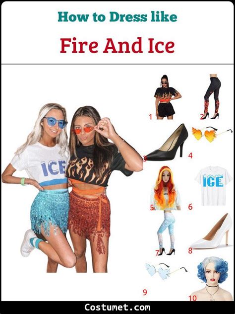 Fire And Ice Costume For Cosplay And Halloween