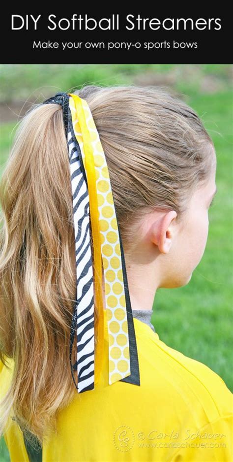 How To Make Ribbon Hair Bows For Softball Carla Schauer Designs