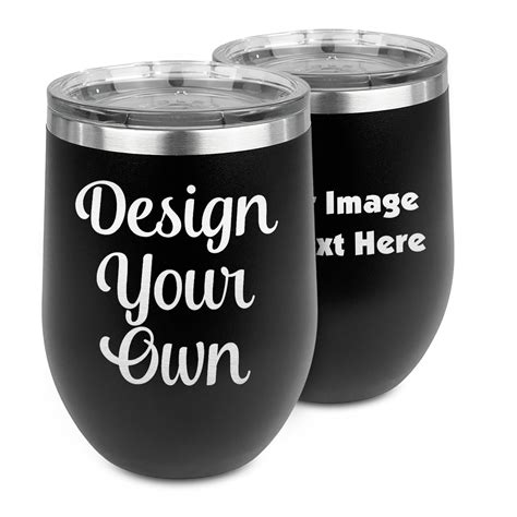 design your own stemless wine tumbler 5 color choices stainless steel personalized