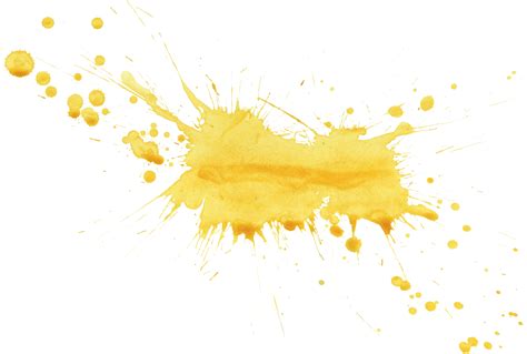 Download Watercolor Splatter Texture Png Clip Free Stock Yellow
