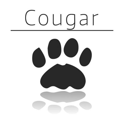 Cougar Paw Print Vector Art Stock Images Depositphotos