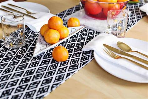 DIY Modern Table Runner - A Beautiful Mess