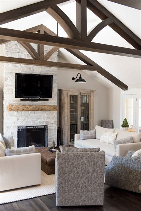 Vaulted Ceiling Fireplace Ideas