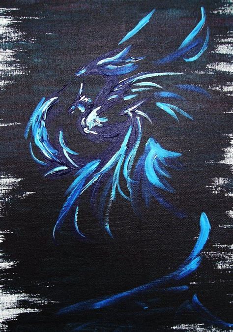 Blue Dragon Painting Blue Dragon Painting Pastel Drawing