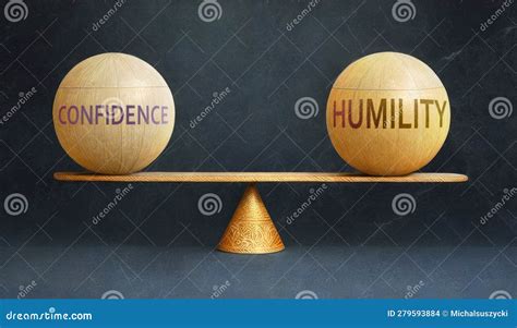 Confidence And Humility In Balance A Metaphor Showing The Importance