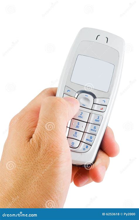 Dialing Cell Phone Stock Photo Image Of Communication 6253618