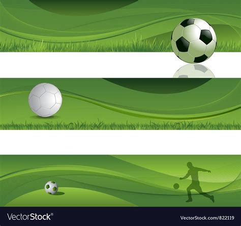 Soccer Design Banners Vector Image On Vectorstock Banner Design