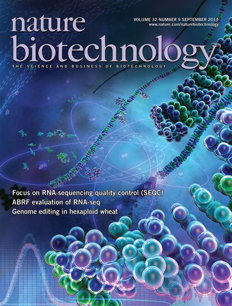 Nature Biotechnology Journal Cover September 2014 On Behance