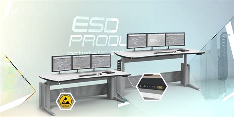 Esd Workstations Infinitely Electronic Height Adjustable Motorised