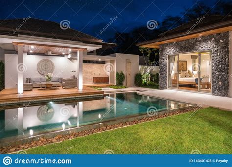 Interior And Exterior Design Of Pool Villa With Swimming Pool Of The