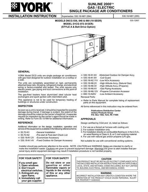 Millennium single package rooftop units 25, 30, & 40 ton (96 pages). York Zf300h Wiring Diagram