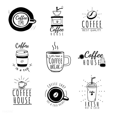 Set Of Coffee Shop Logos Vector Free Image By Filmful