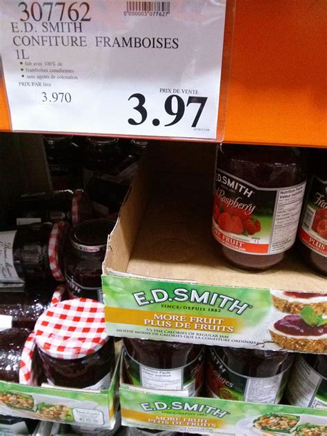 307762 E D Smith Confiture Framboises 1l 3 97 Costco East Fan Blog