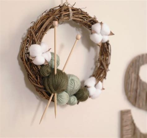 How To Make A Yarn Ball Wreath