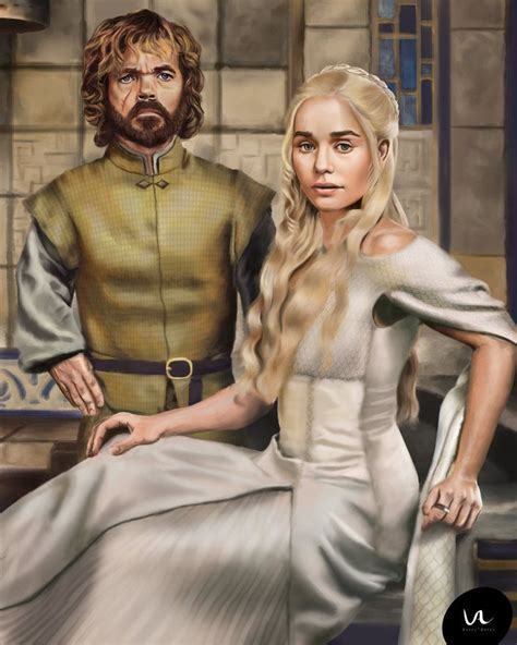 Daenerys Targaryen And Tyrion Lannister Fanart By Varel Artes