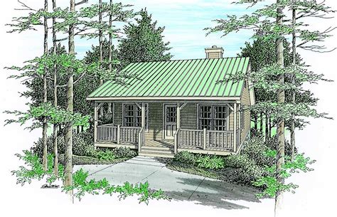 Plan 2253sl Cozy Country Cabin Country Cabin Cabin Plans With Loft