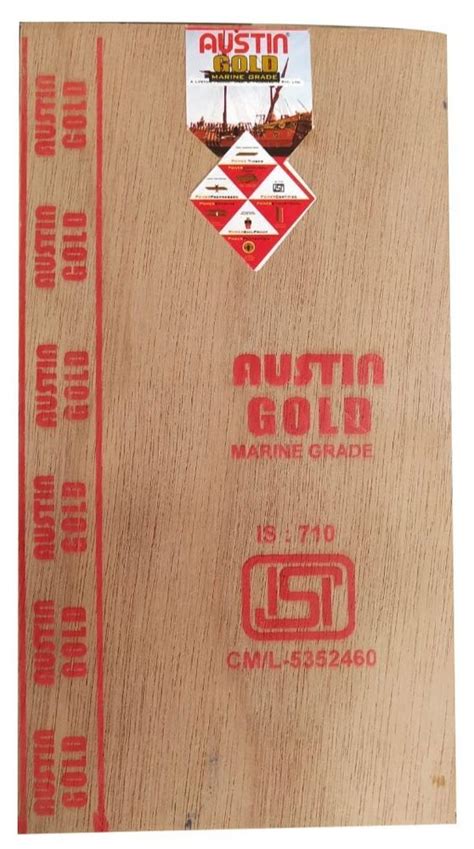 Brown Austin Gold Plywood Board Grade Marine Thickness 8mm At Rs