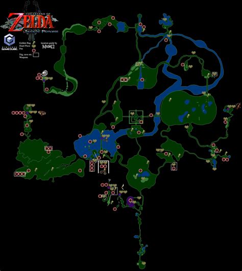 Loz Twilight Princess Map By Mada12 On Deviantart