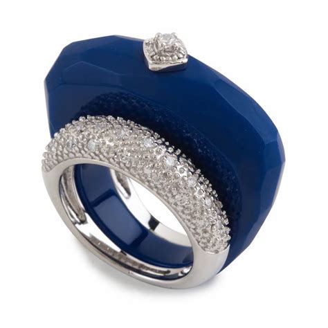Imperial Navy Blue Ring Cocos Culture Accessoires