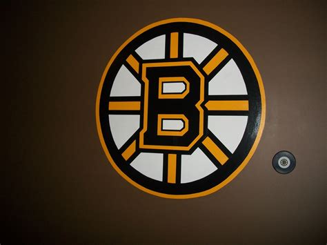 Hand Painted Boston Bruins Logo For The Man Cave By Lisam Boston