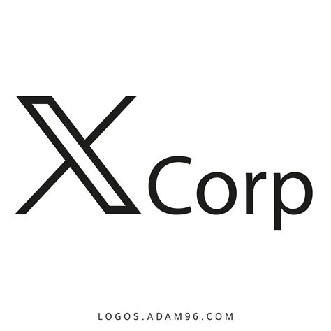 تحميل شعار شركة اكس مجموعة ايلون ماسك X Corp Logo Png