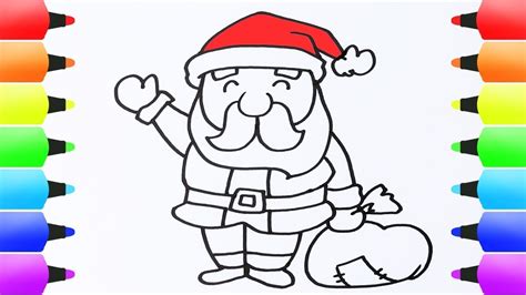 How to draw santa claus easy youtube. Cartoon Drawing For Kids Cute - Coloring wall