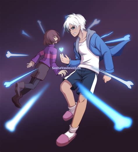 sans vs frisk by vsasha on deviantart