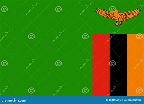 Flag Of Republic Of Zambia Stock Vector Illustration Of Lusaka 168105516