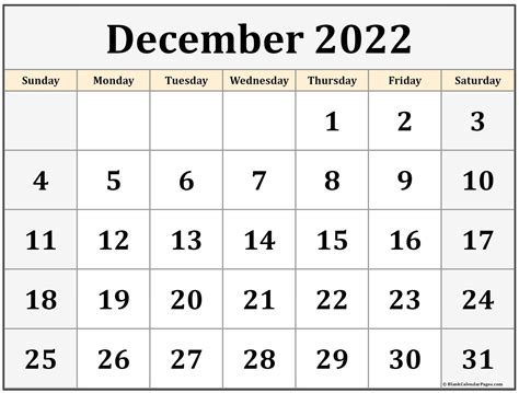 December 2022 Printable Calendar Free Printable Calendar Monthly