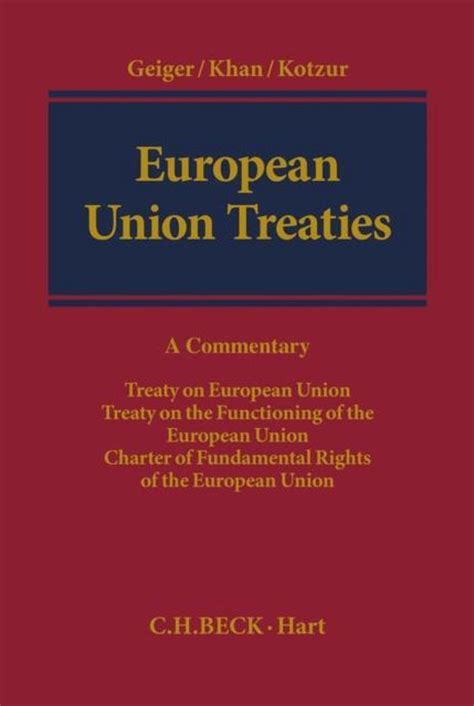 European Union Treaties 9781849463614 Rudolf Geiger Boeken