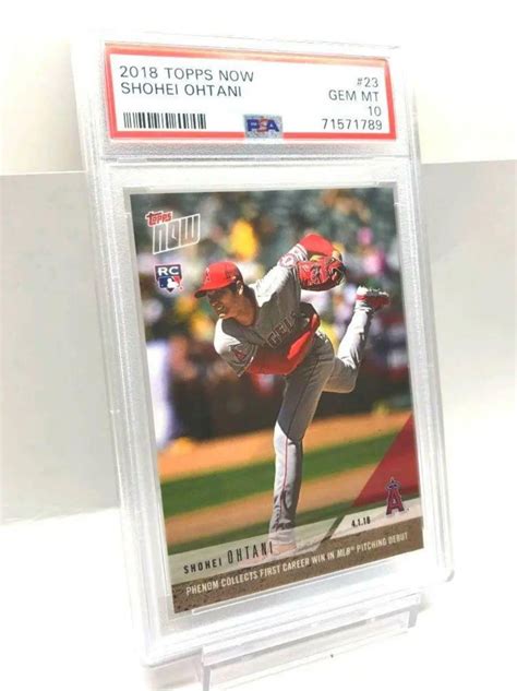 Yahooオークション 美品【psa10 鑑定済】大谷翔平 2018 Topps Now