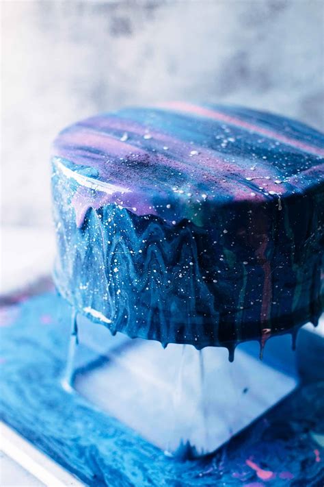 Turn your kiddo's obsession with dump trucks into a tasty (and easy) dessert. Mirror Glaze Galaxy Cake Recipe + VIDEO | Also The Crumbs ...