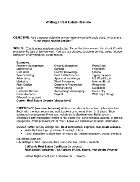 general resume objective examples job resume objective