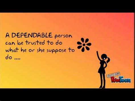 Being dependable - YouTube