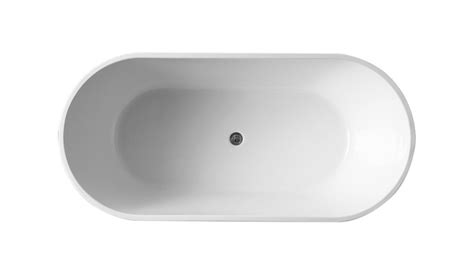 Eviva Alexa 60 White Acrylic Free Standing Bathtub Luxe Bathroom