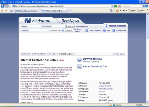 I've problems with ie 6, 7, 8 respectively. Microsoft Internet Explorer for Windows XP | FileForum