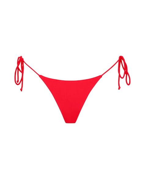 Red Tie Side Bikini Ark Swimwear