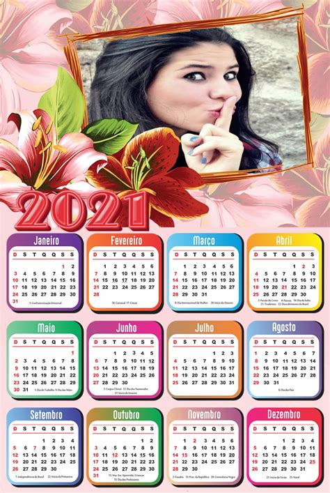 Montagem De Foto Em Calendario 2021 Panda Rosa Colagem De Foto Images