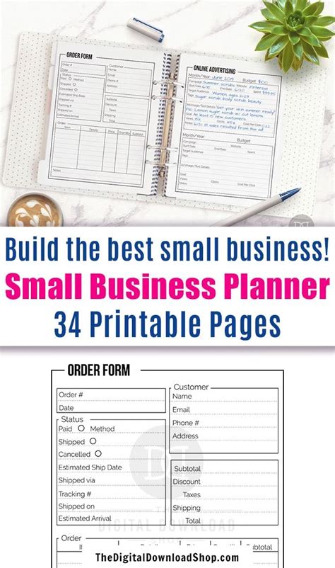 Small Business Planner Printable Business Binders Business Planner