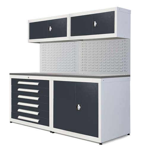 We also offer garage cabinet systems from the industry's leading brands. Garage Steel Cabinet System 4 - Length 2m