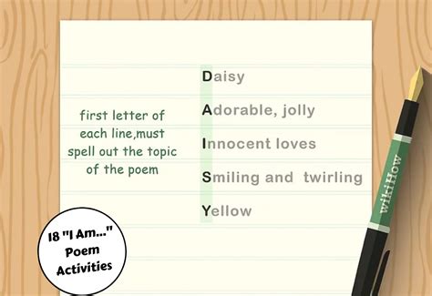 18 I Am Poem Activities Teaching Expertise