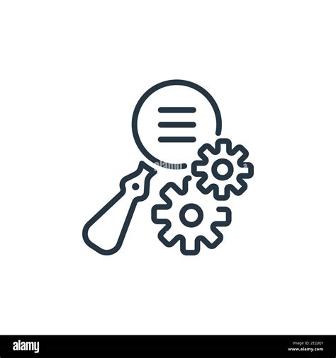 Due Diligence Outline Vector Icon Thin Line Black Due Diligence Icon