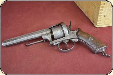 Civil War Pin Fire August Francotte 12mm Antqiue Revolver