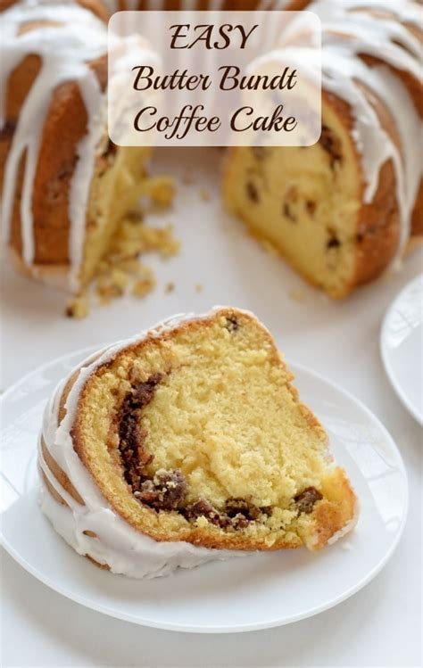 These easy bundt cakes deliver plenty of flavor without a ton of time or effort on your part. Butter Bundt Coffee Cake