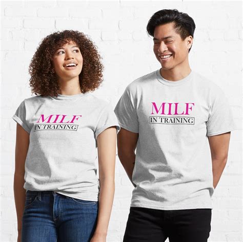 milf in training t shirt by atoprac59 redbubble