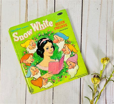 1960s Walt Disney Snow White And The Seven Dwarfs Tell A Tale Etsy